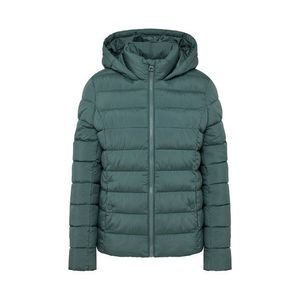 Prešívaná bunda s kapucňou, akvamarínová vyobraziť