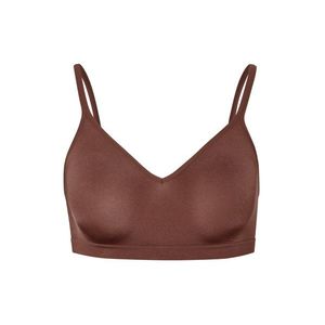 Bezšvová mäkká podprsenka, gaštanová vyobraziť