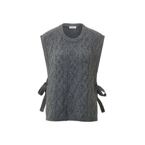 Vesta z úpletu so šnúrkami na zaväzovanie vyobraziť