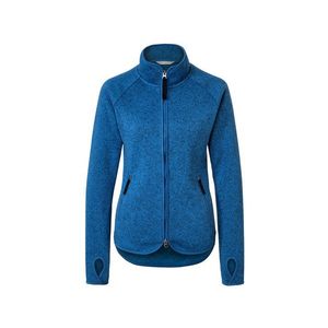 Bunda z pleteného flaušu, modrá vyobraziť