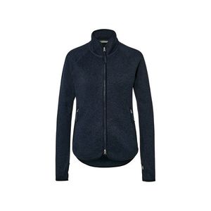 Bunda z pleteného flaušu, tmavomodrá vyobraziť