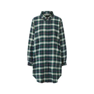 Flanelová nočná košeľa, zelená vyobraziť