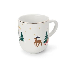 Veľký hrnček s lesklým zlatým dekorom vyobraziť