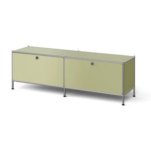 Nízky kovový stolík »CN3« s priehradkami, pistáciová vyobraziť