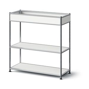 Kovová konzola »CN3 Slim Line« s poličkou, biela vyobraziť