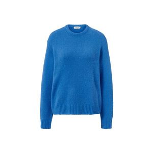 Pulóver z hrubej pleteniny s vlnou, kobaltovomodrý vyobraziť