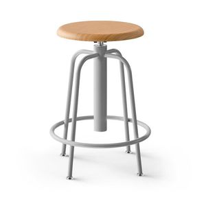 Stolička s dreveným sedadlom vyobraziť