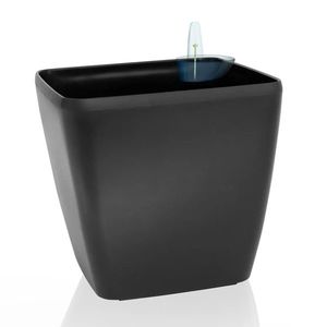 Flower Lover Samozavlažovací kvetináč Quadrato matt čierna, 22 cm, 22 cm vyobraziť