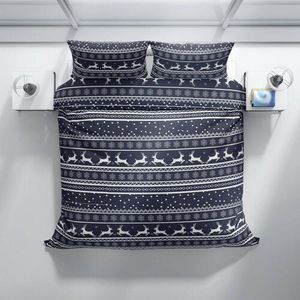 Bavlnené obliečky Soby na modrej, 140 x 200 cm, 70 x 90 cm vyobraziť