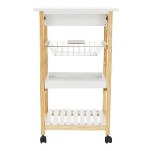 Kuchynský vozík na kolieskach vyobraziť