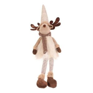 Vianočná dekorácia Sob visiace nohy, v. 54 cm, béžová/hnedá vyobraziť