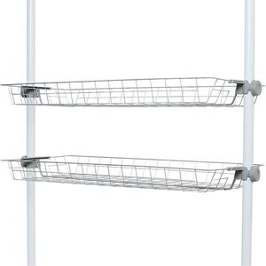 Wenko Sada 2 drôtených košov Herkules, biele vyobraziť