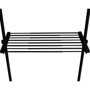 Wenko Teleskopická drôtená polica Hercules, 73–120 cm, čierna vyobraziť