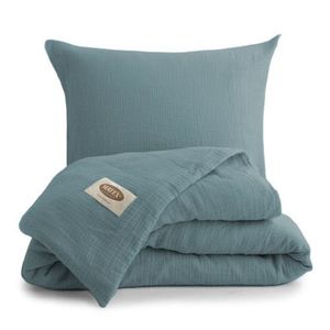 MATEX Mušelínové obliečky morská zeleň, 140 x 200 cm, 70 x 90 cm vyobraziť