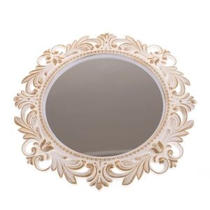 Plastové nástenné zrkadlo Castillo biela, pr. 51 cm vyobraziť