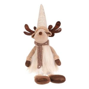 Vianočná dekorácia Sob, v. 32 cm, sediaci, béžová/hnedá vyobraziť