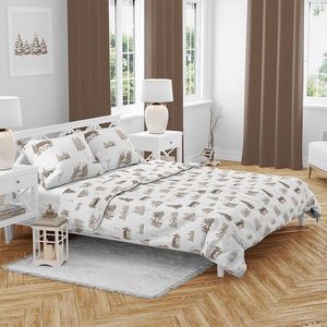 Vianočné bavlnené obliečky Zimná krajina, 140 x 200 cm, 70 x 90 cm vyobraziť