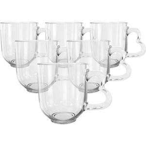 Altom Sada sklenených hrnčekov Heart, 310 ml, 6 ks vyobraziť