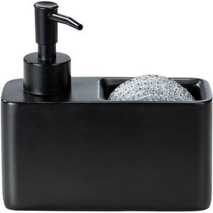 Wenko Dávkovač saponátu s miestom na hubku Resa, čierna vyobraziť