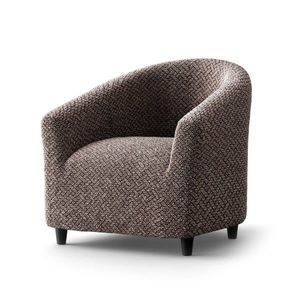 Pružný žabkovaný poťah z mikrovlákna s ratanovým vzorom na kreslo cabriolet vyobraziť