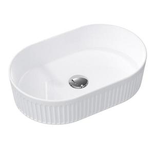 Ryhované umývadlo Bedrock 3 biela vyobraziť