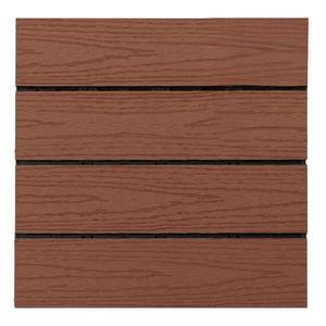 Terasová dlaždica WPC - drevená štruktúra Antracit 300x300 mm vyobraziť