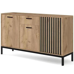 Komoda Lamino KM-1 dub craft/čierna vyobraziť