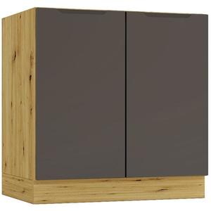 Kuchynská skrinka Cosmo Isabel D80zl Mocca Grey/Dub Artisan vyobraziť