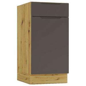 Kuchynská skrinka Cosmo Isabel D40s/1 P/L Mocca Grey/Dub Artisan vyobraziť