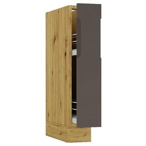 Kuchynská skrinka Cosmo Isabel D15 Cargo+Kôš Mocca Grey/Dub Artisan vyobraziť