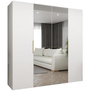 Skriňa Marbella II 200 biela/zlatá vyobraziť