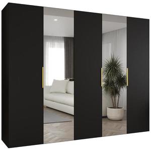 Skriňa Marbella II 250 čierna/zlatá vyobraziť