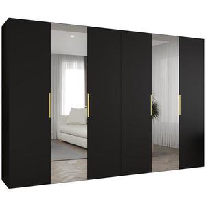 Skriňa Marbella II 300 čierna/zlatá vyobraziť