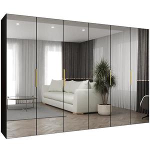 Skriňa Marbella III 300 čierna/zlatá vyobraziť