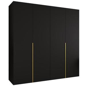 Skriňa Alicante I 200 čierna/zlatá vyobraziť