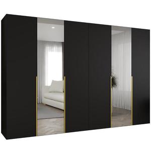 Skriňa Alicante II 300 čierna/zlatá vyobraziť