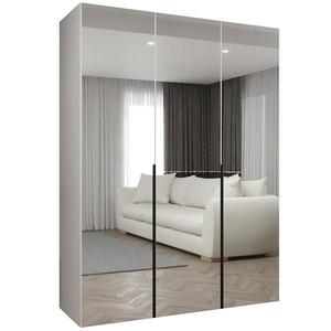 Skriňa Alicante III 150 biela/čierna vyobraziť