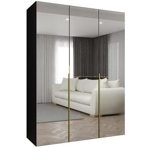 Skriňa Alicante III 150 čierna/zlatá vyobraziť