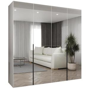 Skriňa Alicante III 200 biela/čierna vyobraziť