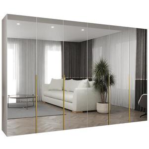 Skriňa Alicante III 300 biela/zlatá vyobraziť