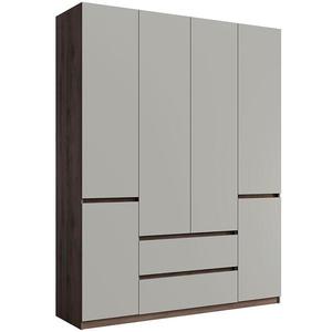 Skriňa Madison 6D 2SZ 46 sivý/orech elegant vyobraziť