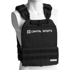 Capital Sports Battlevest 2.0, záťažová vesta, 2 x 4, 0 kg závažie, čierna vyobraziť