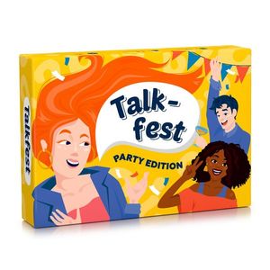 Spielehelden Talkfest Party Edition, Kartová hra s viac ako 100 otázkami v anglickom jazyku vyobraziť