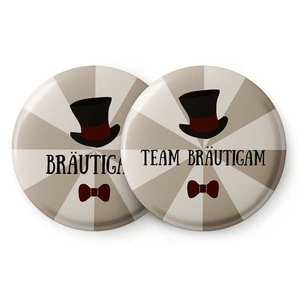 Spielehelden Odznaky Klobúk II Rozlúčka so slobodou 12 odznakov 5, 6 cm extra veľké Darček na dievčenskú rozlúčku so slobodou vyobraziť