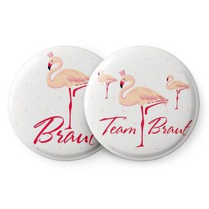 Spielehelden Odznaky Flamingo I Pánska rozlúčka so slobodou 12 odznakov 5, 6 cm extra veľké Darček na pánsku rozlúčku so slobodou vyobraziť