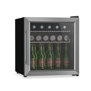 Klarstein Beersafe chladnička na nápoje so sklenenými dverami | 44 x 48 cm | Vnútorné LED osvetlenie | Strieborná vyobraziť