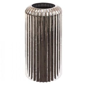 ArtFir Sklenená váza NELA 2 | strieborná 15 x 30 cm vyobraziť