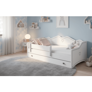 ArtAdrk Detská posteľ EMKA | biela/sivá 80 x 160 cm vyobraziť