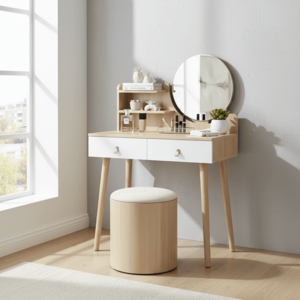 ArtJum Toaletný stolík SCANDI 3 natural | CM-989283 vyobraziť