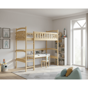 ArtAdrk Vyvýšená posteľ MIAGO | 90 x 200 cm vyobraziť